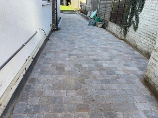 tegular block paving patio harlow 08