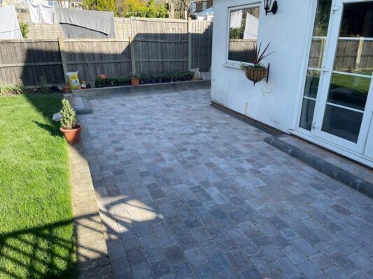 tegular block paving patio harlow 11